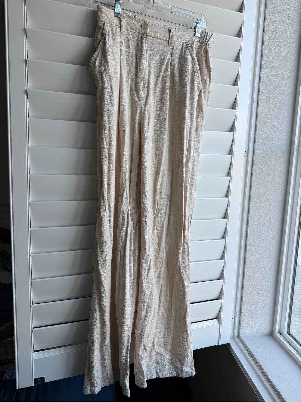 ASOS Tall Women’s Cream Wide-Leg Pants